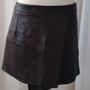 Y2K Leather Micro Mini Skirt. See measurements
